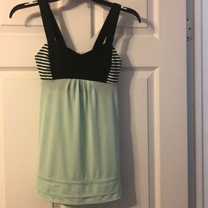 Lululemon Athletica tank top Mint green and black